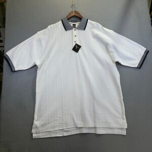 Jonathan Corey Men's White Short Sleeve Polo Shirt Size 3XL NWT